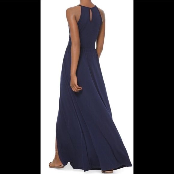 New. Michael Kors split navy maxi dress. Petite - Picture 4 of 16
